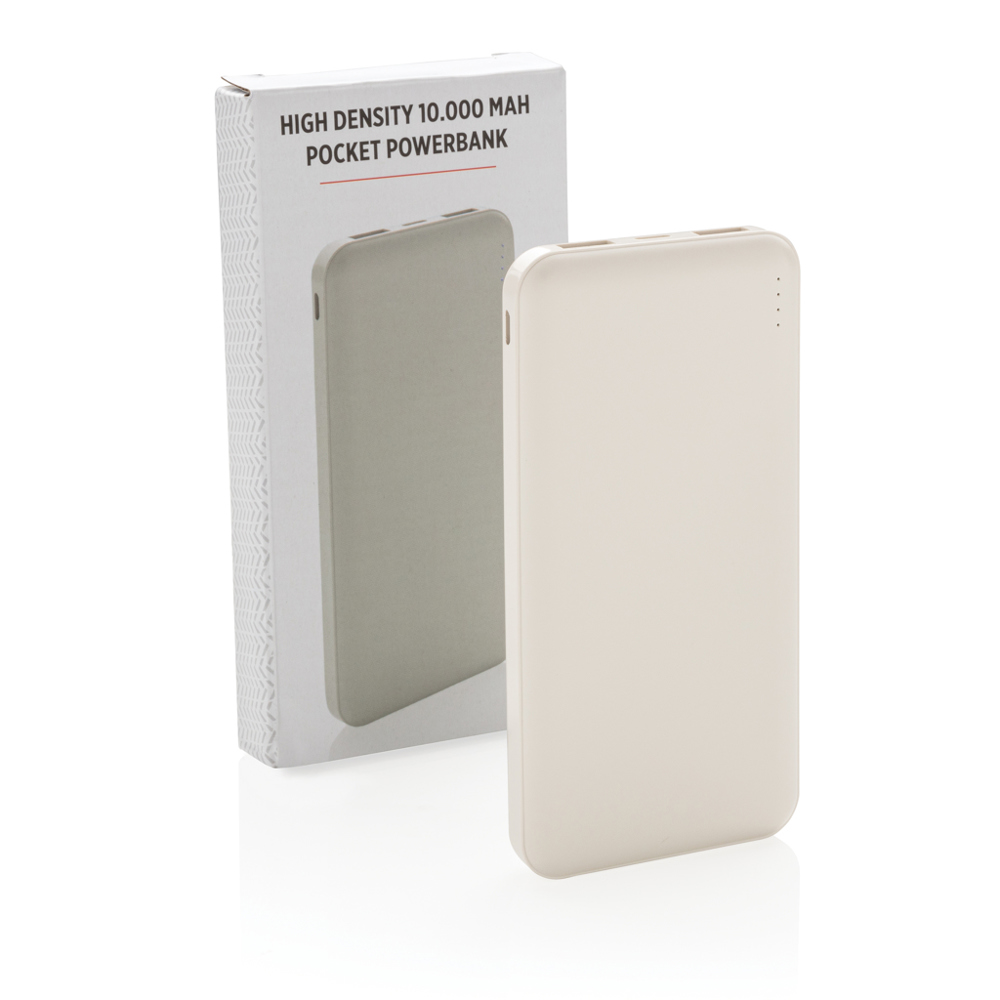High density 10.000 mAh zakformaat powerbank