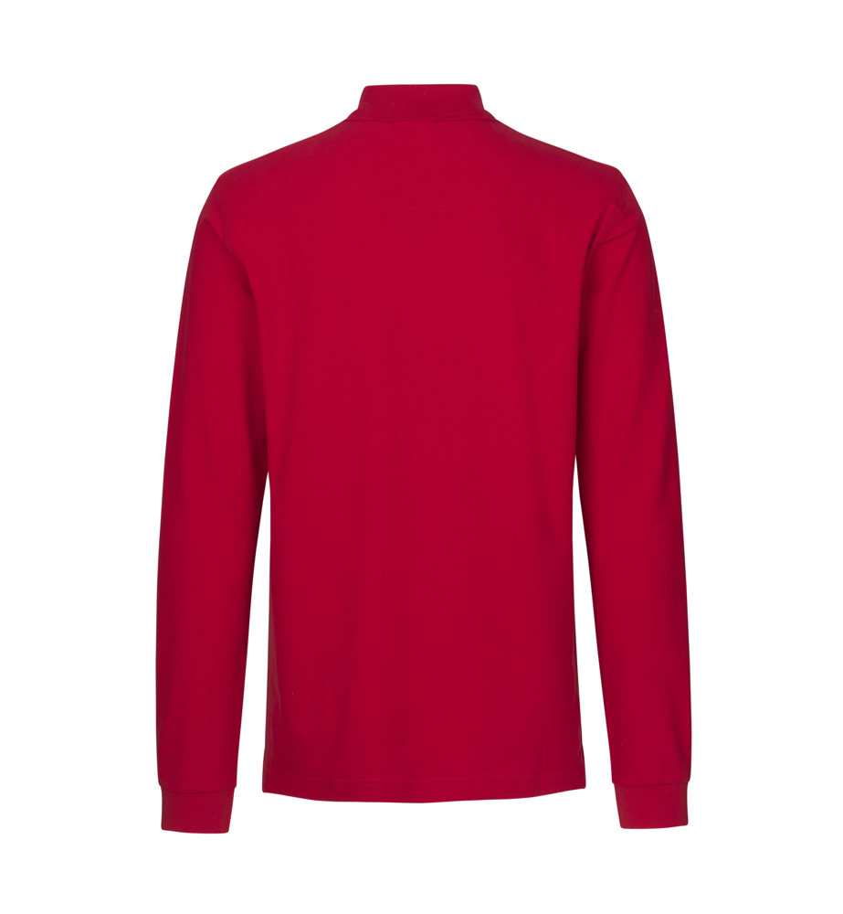 Poloshirt met lange mouw | stretch