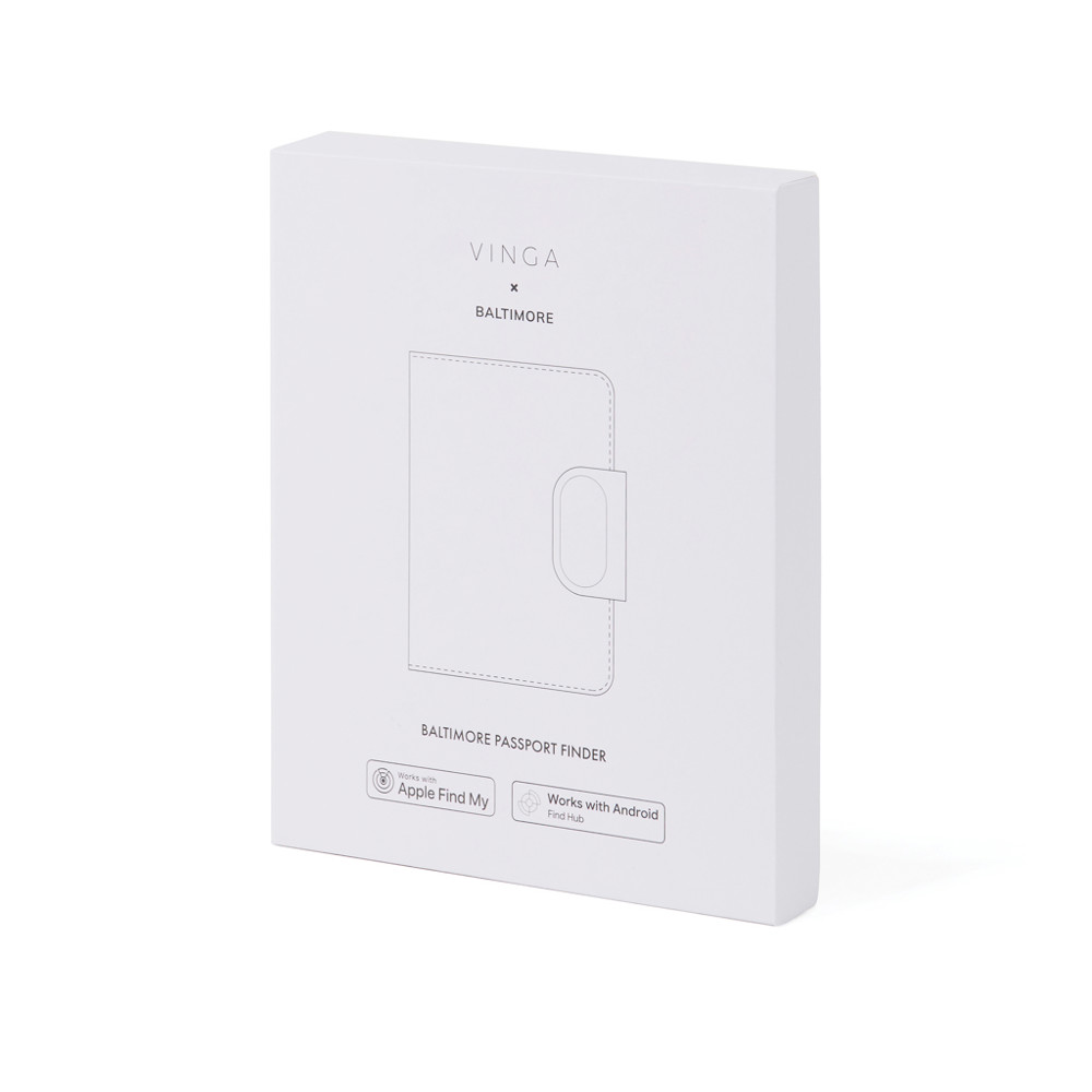 VINGA Baltimore RCS Passport houder met Dual FInder