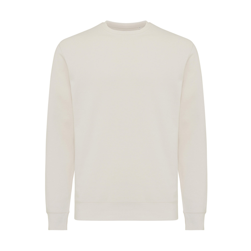 IQONIQ Etosha lichtgewicht gerecycled katoen sweater - ivory white (± PMS 12-2103 TCX)