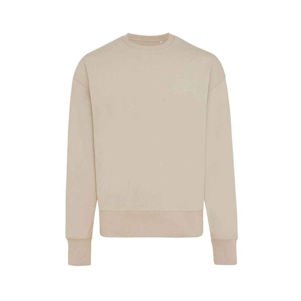 IQONIQ Kruger gerecycled katoen relaxed sweater - desert (± PMS 14-0708 TCX)