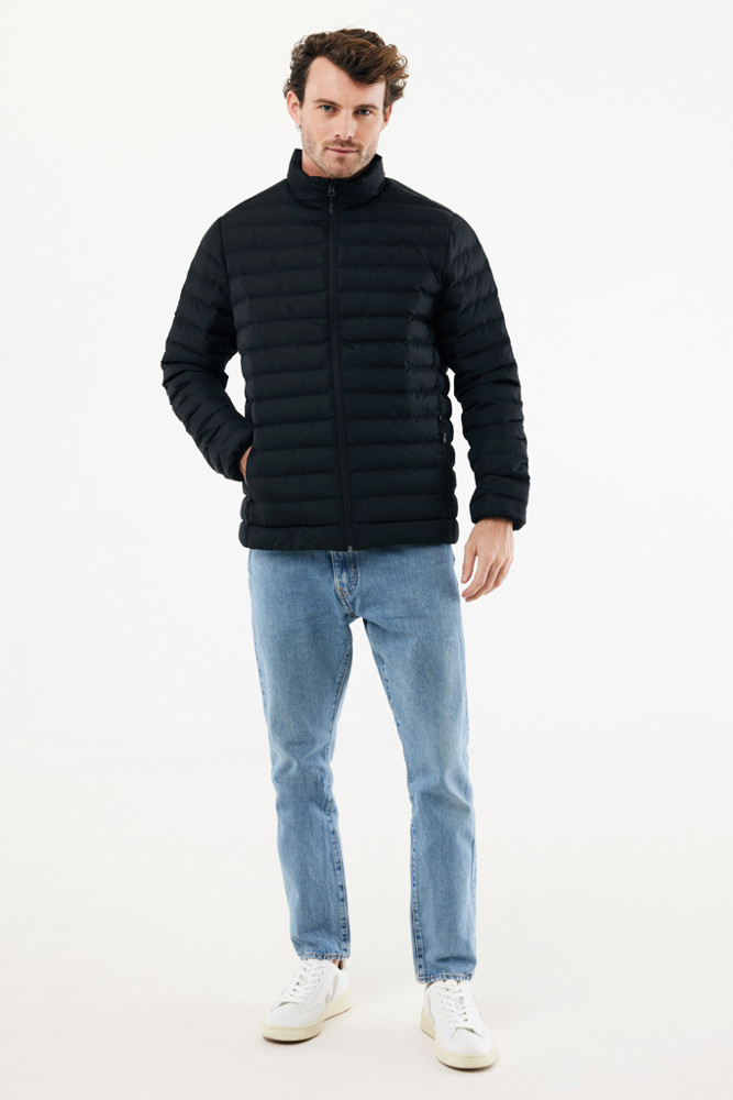 IQONIQ Maiko heren gerecycled polyester jas met voering