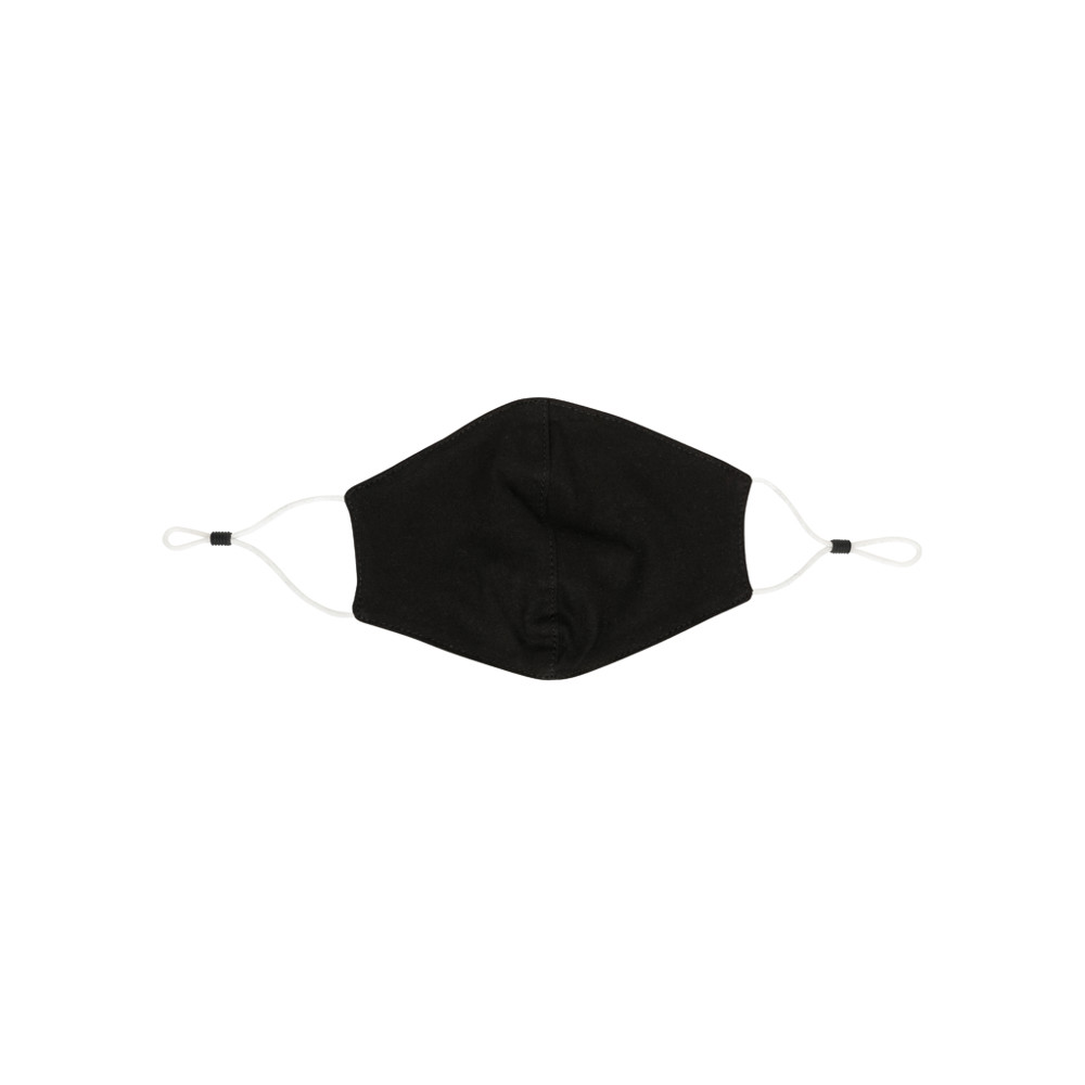Herbruikbaar 2 laags katoenen gezichtsmasker - zwart (± PMS Black)
