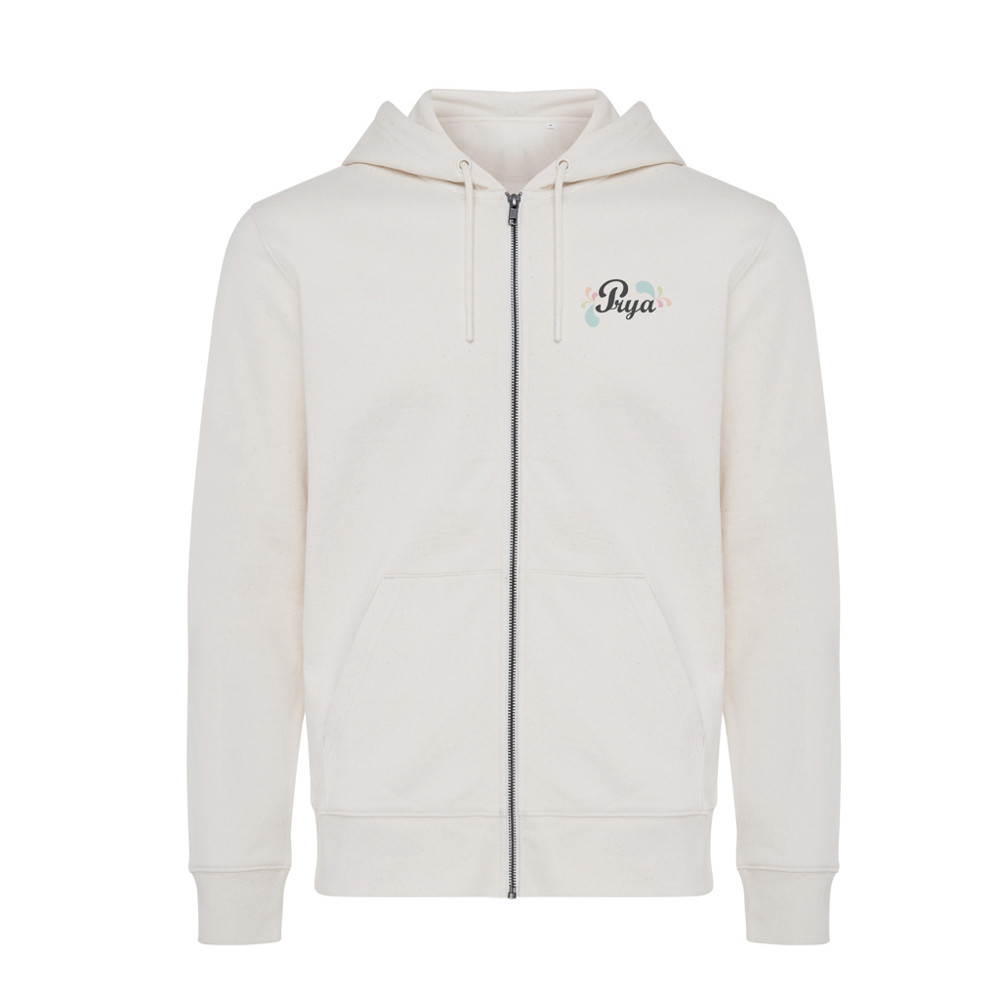IQONIQ Abisko gerecycled katoen hoodie met rits