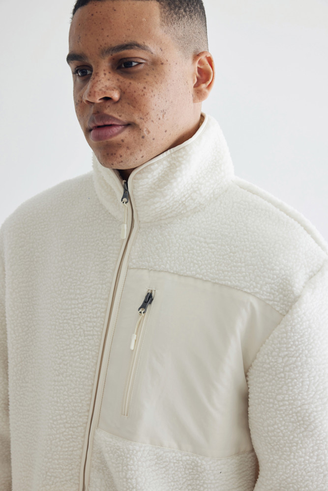 IQONIQ Diran gerecycled polyester pile-fleece jas