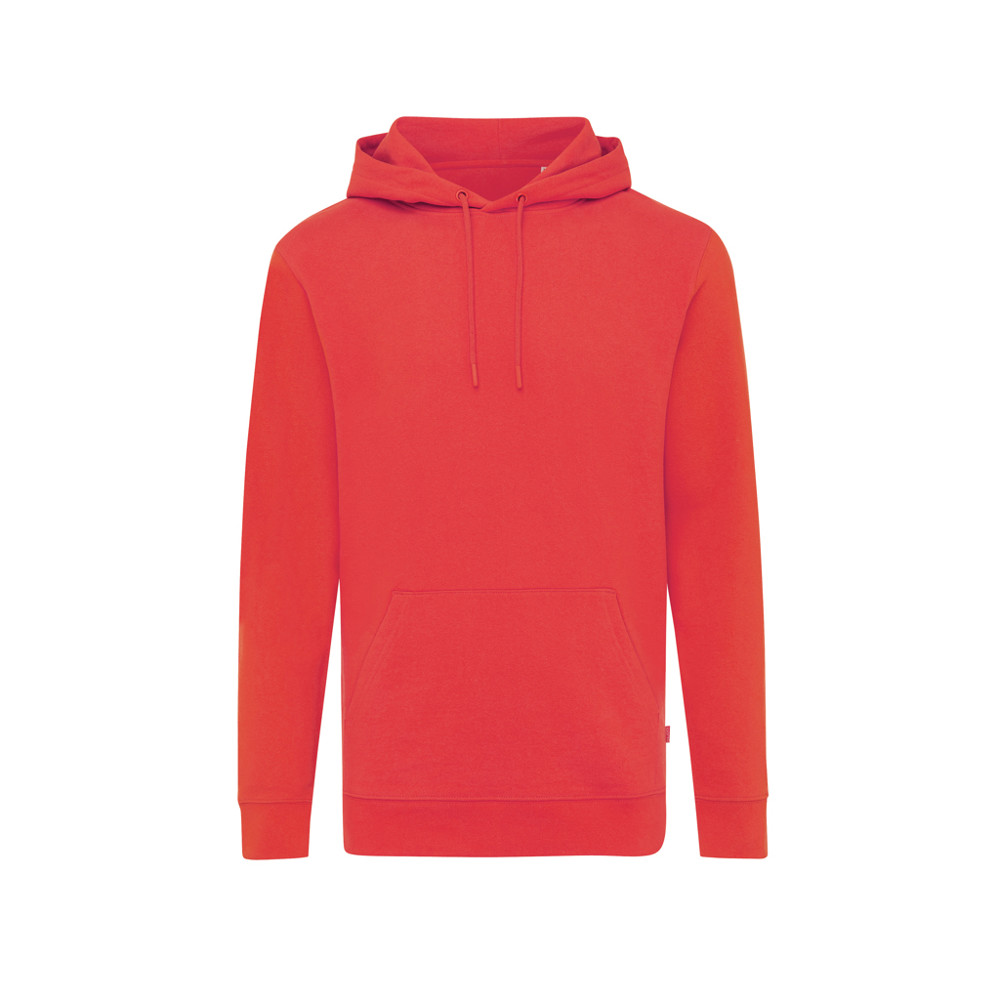 IQONIQ Jasper gerecycled katoen hoodie - luscious red (± PMS 17-1663TCX)