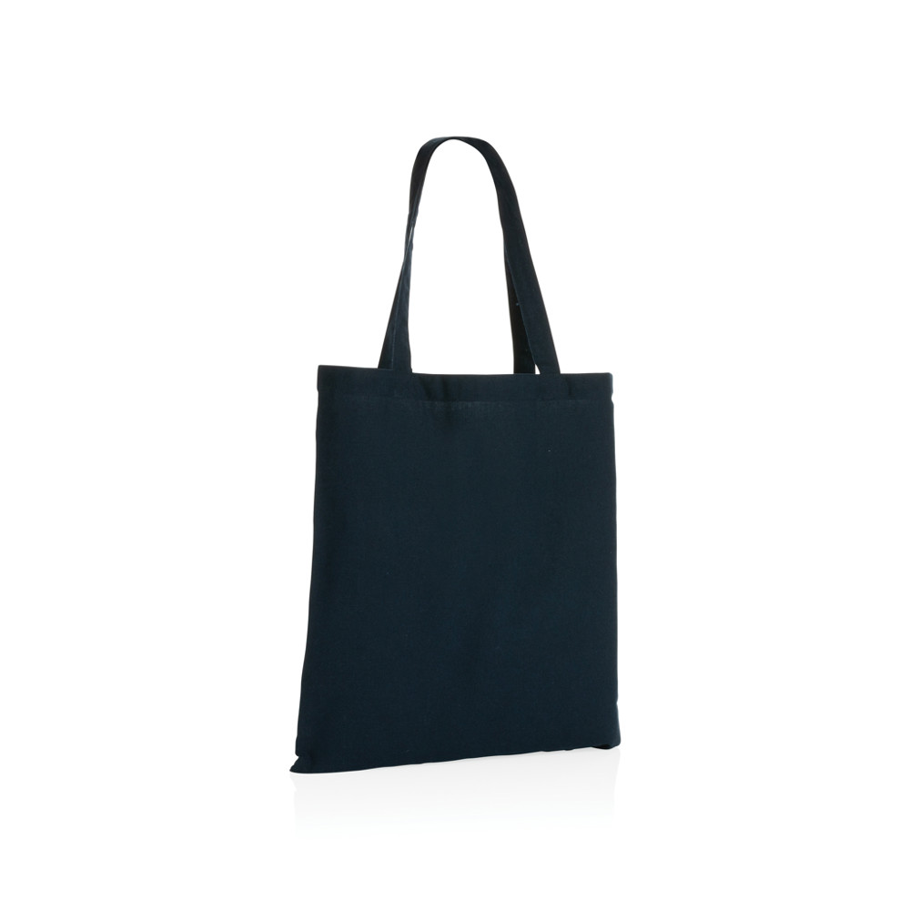 Impact AWARE™ gerecycled katoenen draagtas 145gsm - donkerblauw (± PMS 539)