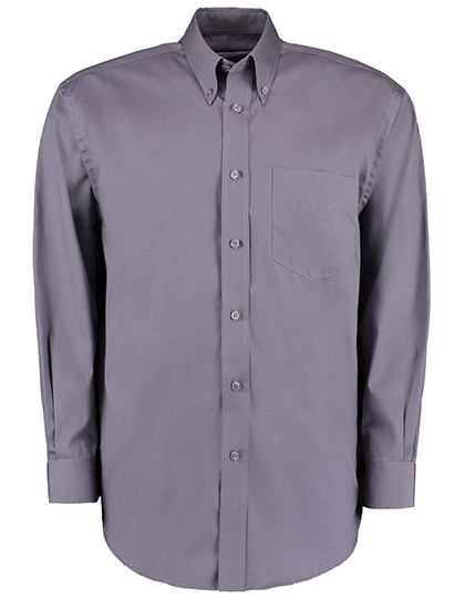 Kustom Kit - Men´s Classic Fit Premium Oxford Shirt Long Sleeve - Charcoal