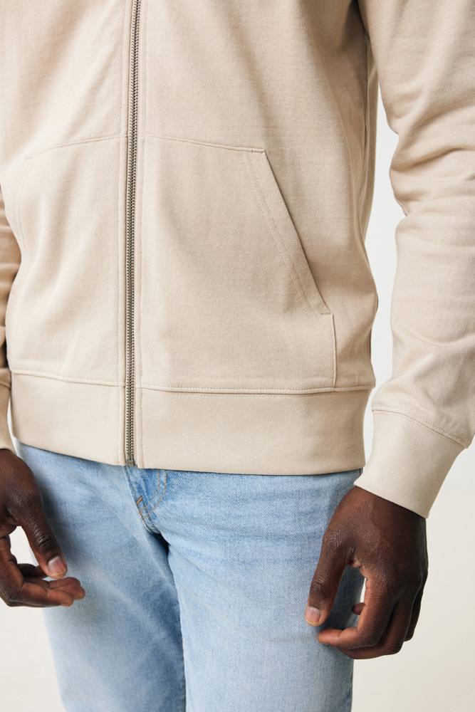 IQONIQ Abisko gerecycled katoen hoodie met rits