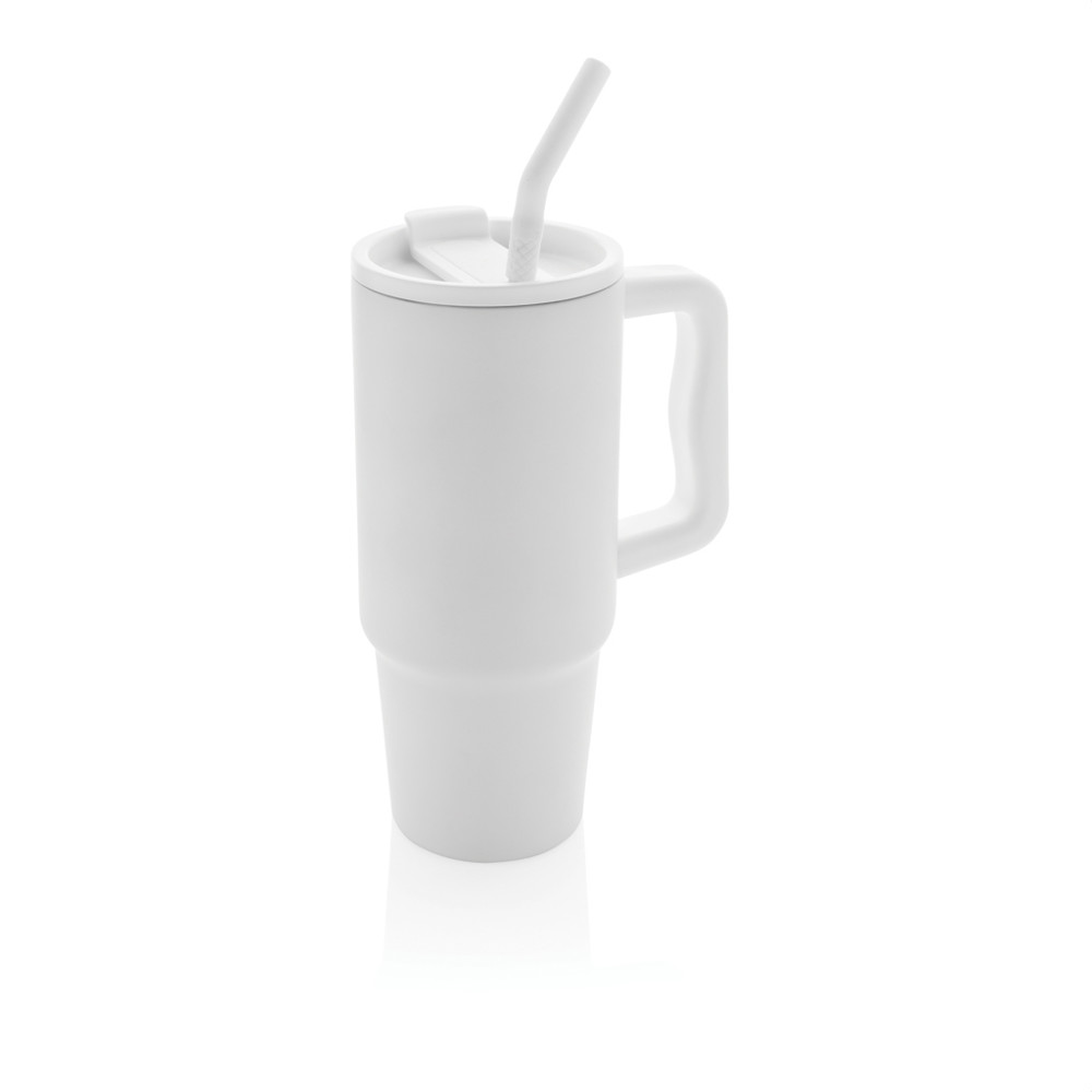 Embrace deluxe RCS recycled RVS drinkbeker 900ml - wit (± PMS White)