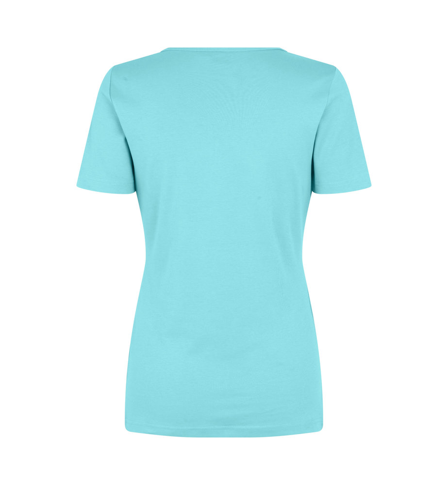 Interlock T-shirt | v-hals | dames