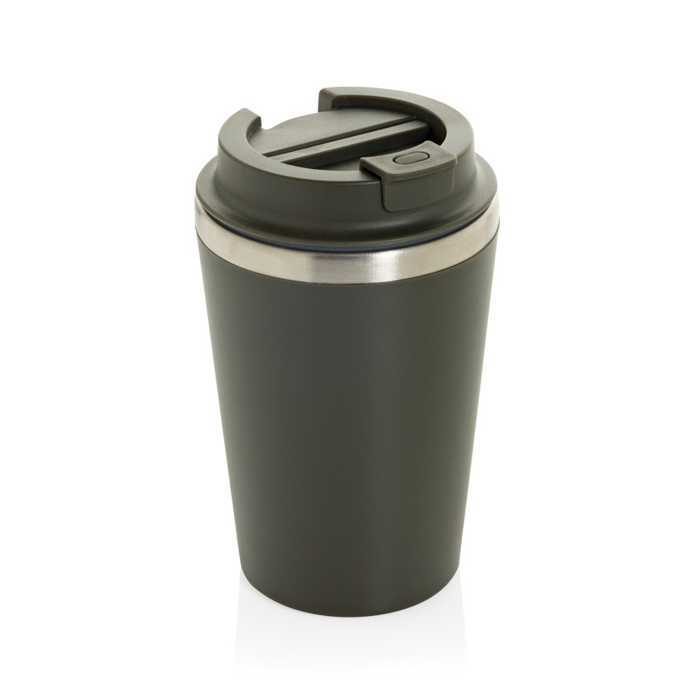 Java RCS recycled dubbel wandige beker 350ML - groen (± PMS 19-0414 TPG)