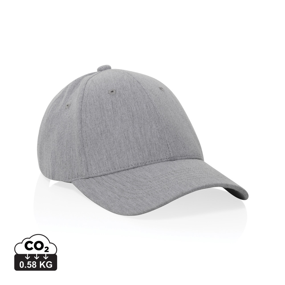 Milo AWARE™ recycled heather 6 paneel cap 200gr