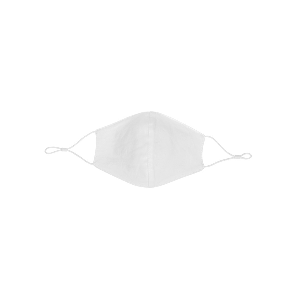 Herbruikbaar 2 laags katoenen gezichtsmasker - wit (± PMS White)