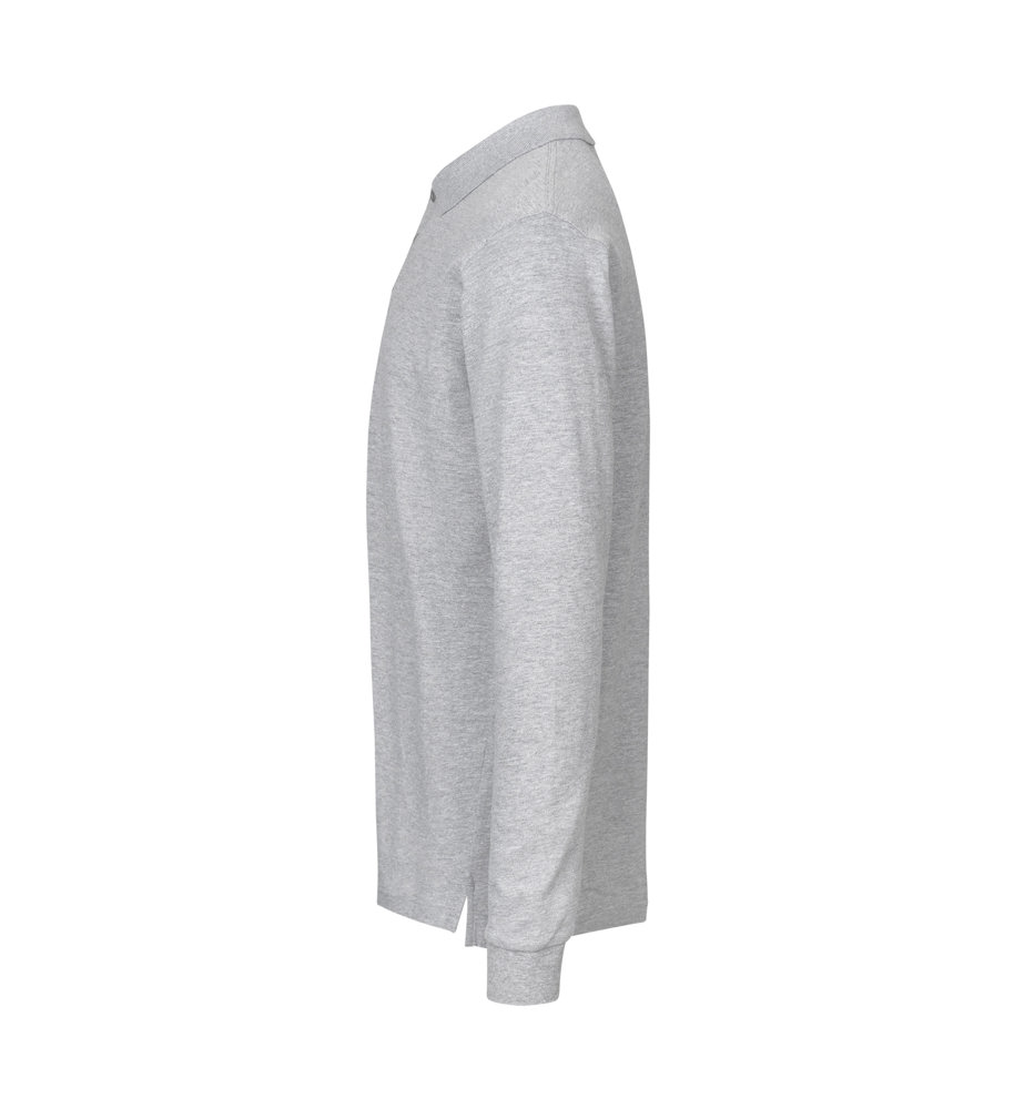 Poloshirt met lange mouw | stretch