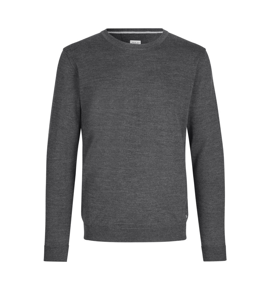 SEVEN SEAS The knit | o-neck - Donkergrijs gemêleerd (C-267)