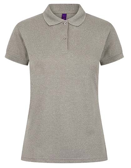Henbury - Ladies´ Coolplus® Wicking Polo Shirt - Heather Grey