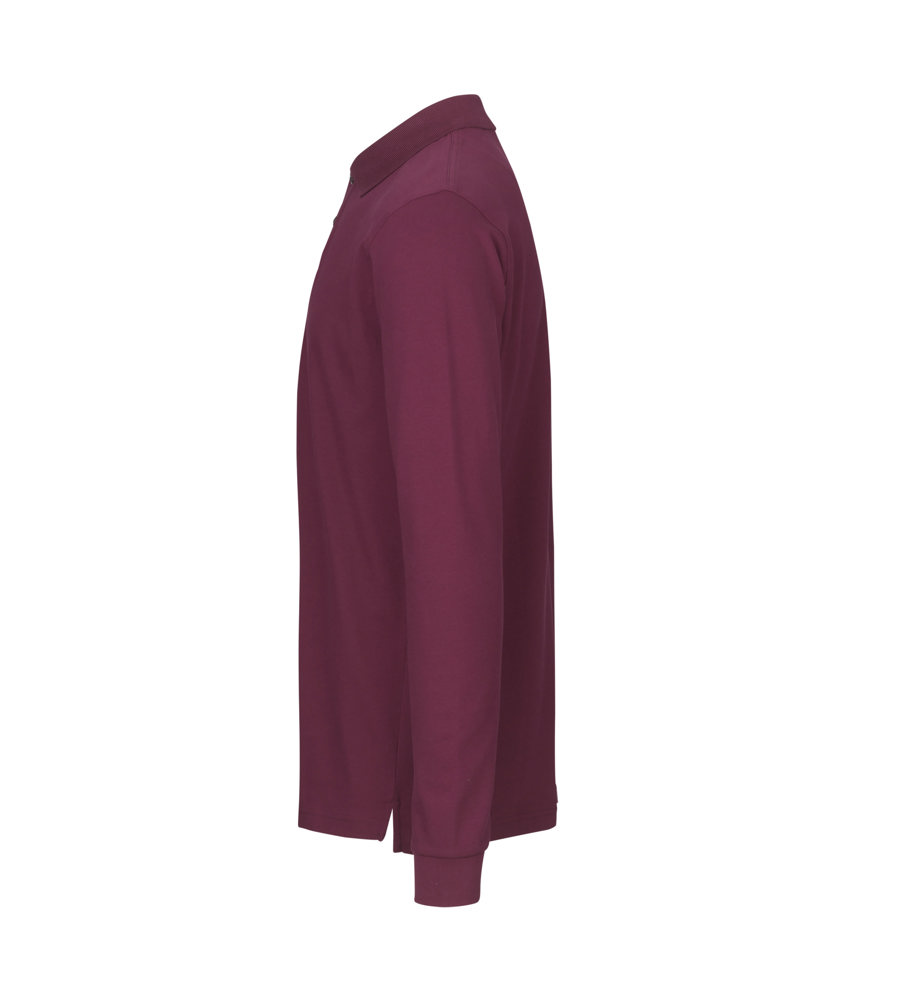 Poloshirt met lange mouw | stretch