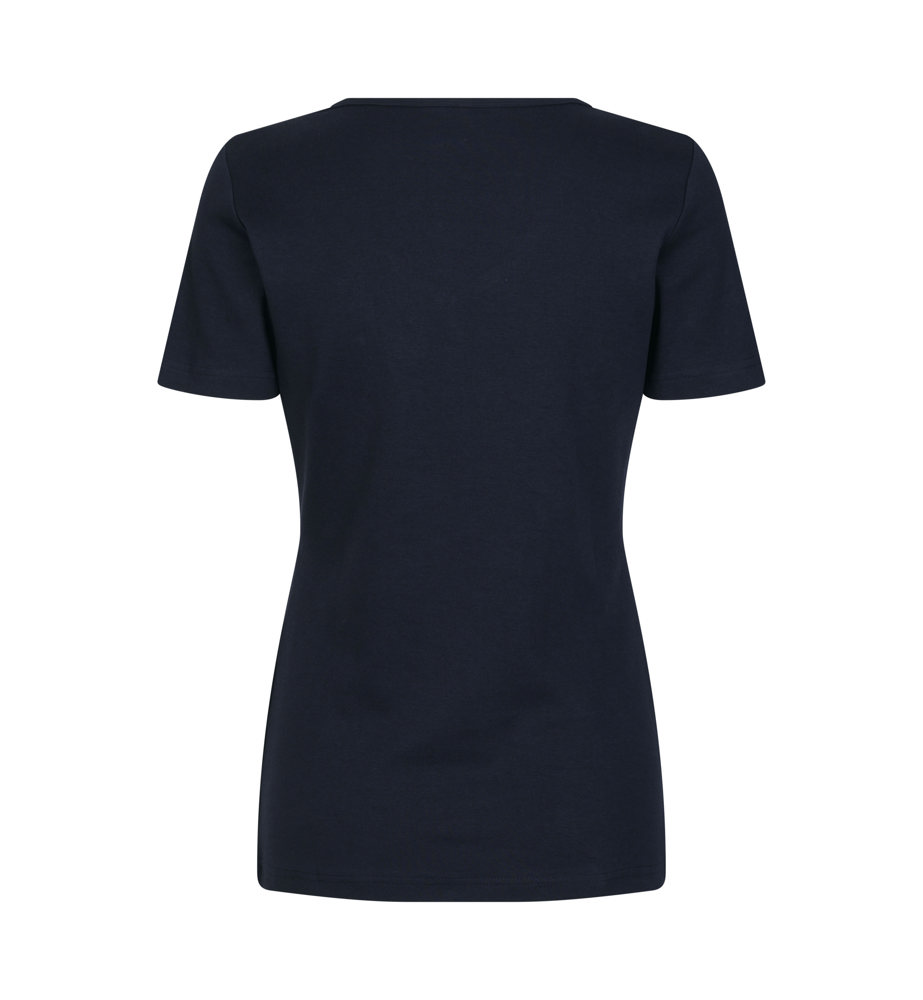 Interlock T-shirt | v-hals | dames