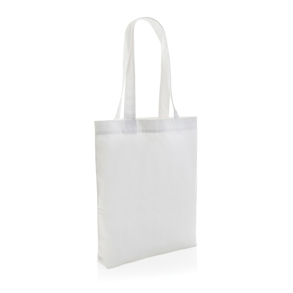 Impact AWARE™ recycled canvas tas 285gsm ongeverfd - wit (± PMS White)
