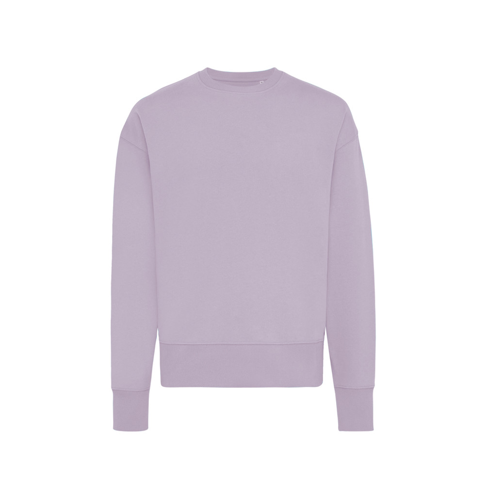 IQONIQ Kruger gerecycled katoen relaxed sweater - lavender (± PMS 15-3716TCX)
