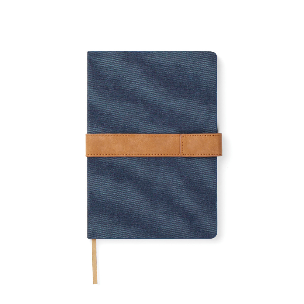 VINGA Bosler RCS recycled papieren notitieboek - donkerblauw (± PMS 2379)