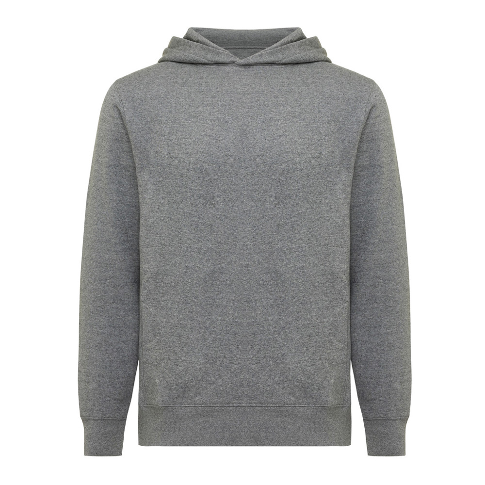 IQONIQ Yengo recycled katoen hoodie met steekzakken - light heather anthracite (± PMS light heather anthra)