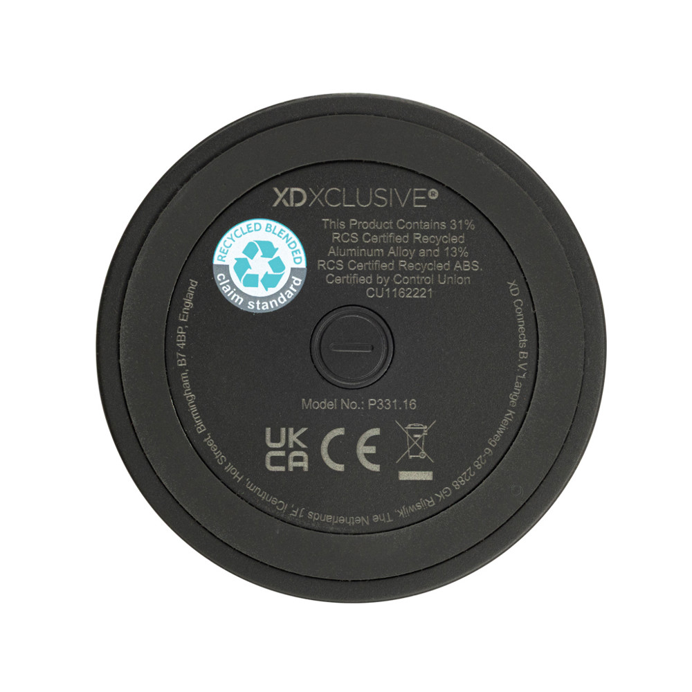 Nivio RCS gerecycled aluminum magnetische 5W Speaker