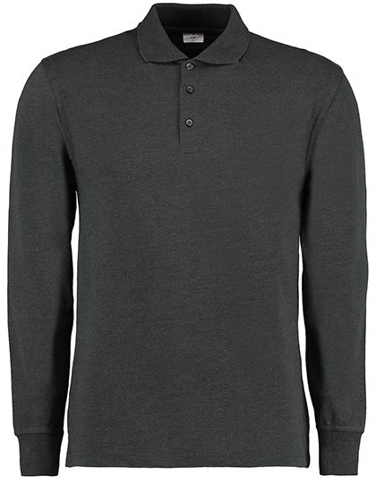 Kustom Kit - Men´s Classic Fit Long Sleeve Polo Shirt - Graphite (Solid)