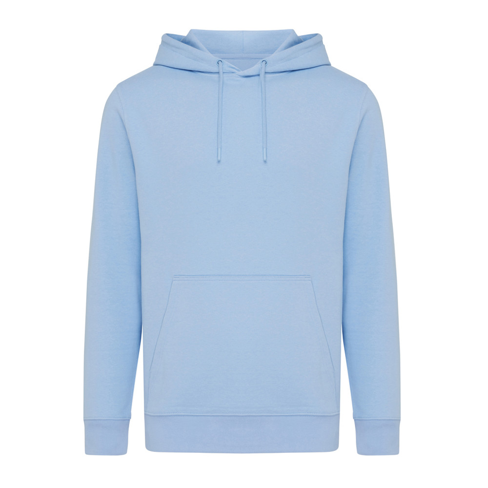 IQONIQ Rila lichtgewicht gerecycled katoen hoodie - sky blue (± PMS 15-3930 TCX)