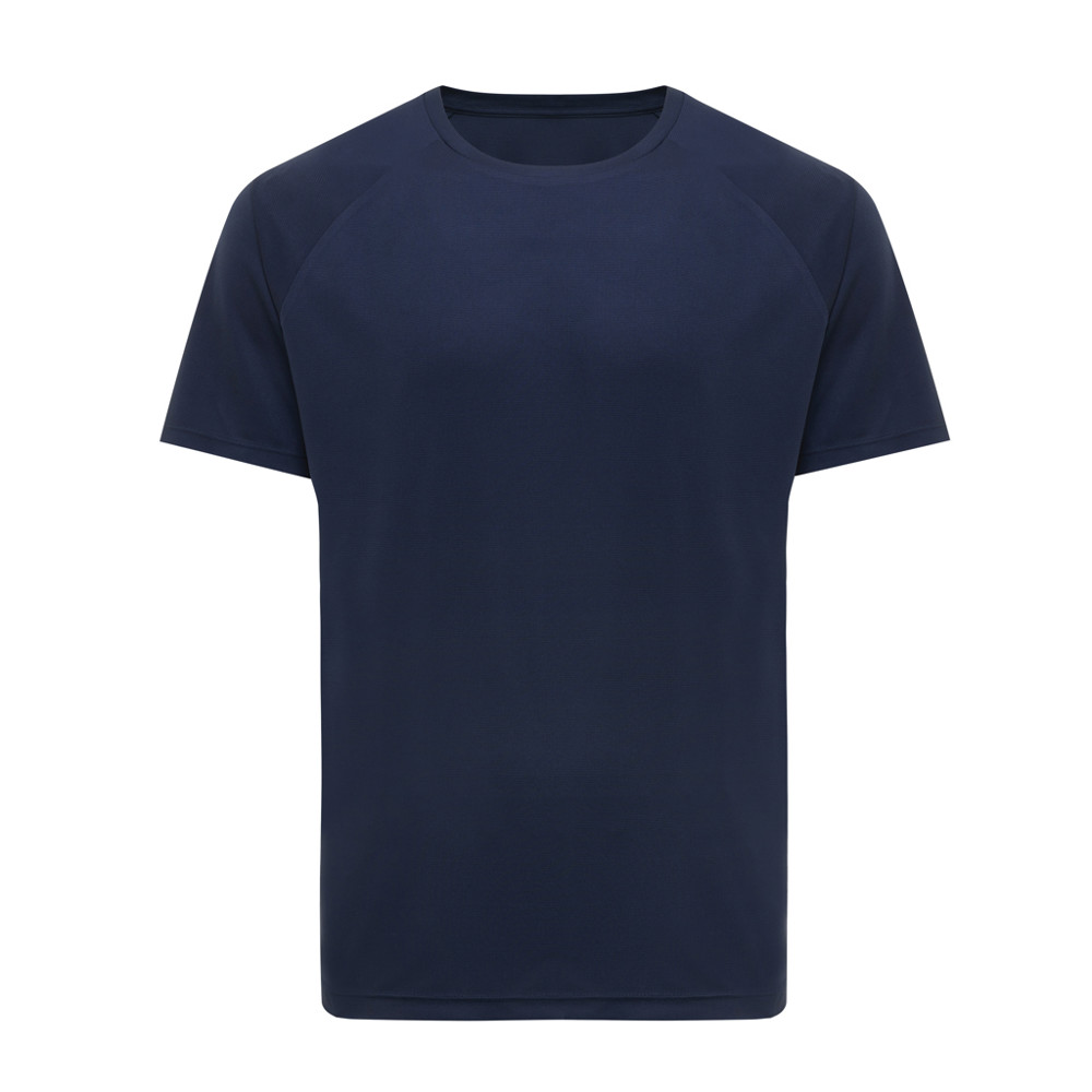 IQONIQ Tikal gerecycled polyester sneldrogend sport t-shirt - donkerblauw (± PMS 19-3923TCX)