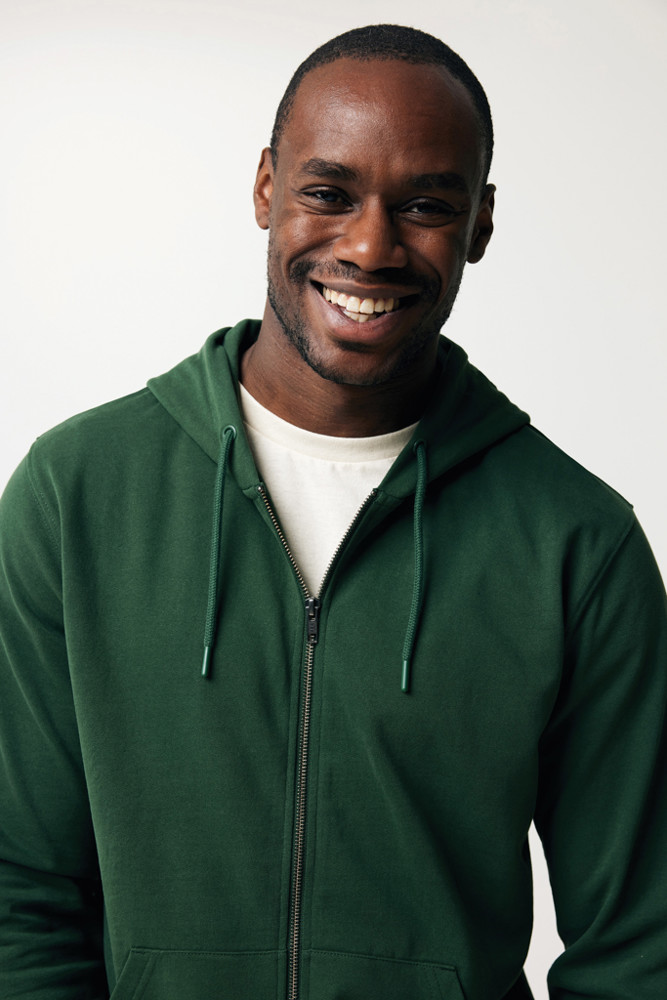 IQONIQ Abisko gerecycled katoen hoodie met rits