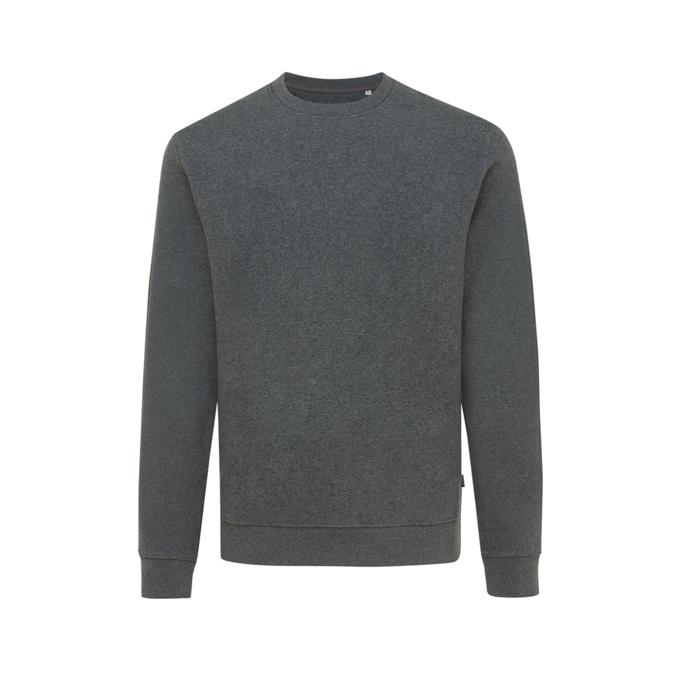 IQONIQ Denali gerecycled katoen sweater ongeverfd - heather anthracite (± PMS heather anthracite)