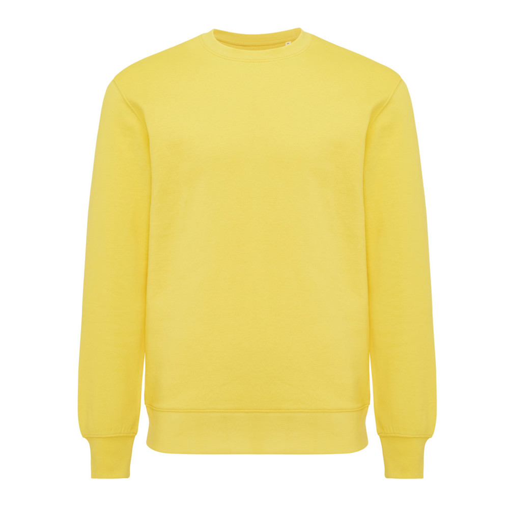 IQONIQ Etosha lichtgewicht gerecycled katoen sweater - geel (± PMS 13-0759 TCX)