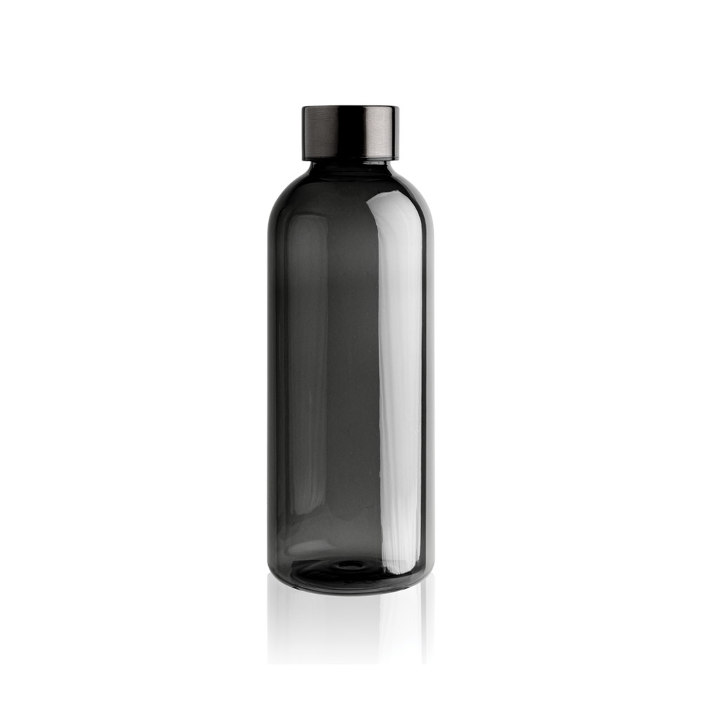 Lekvrije waterfles met metallic dop - zwart (± PMS Black)