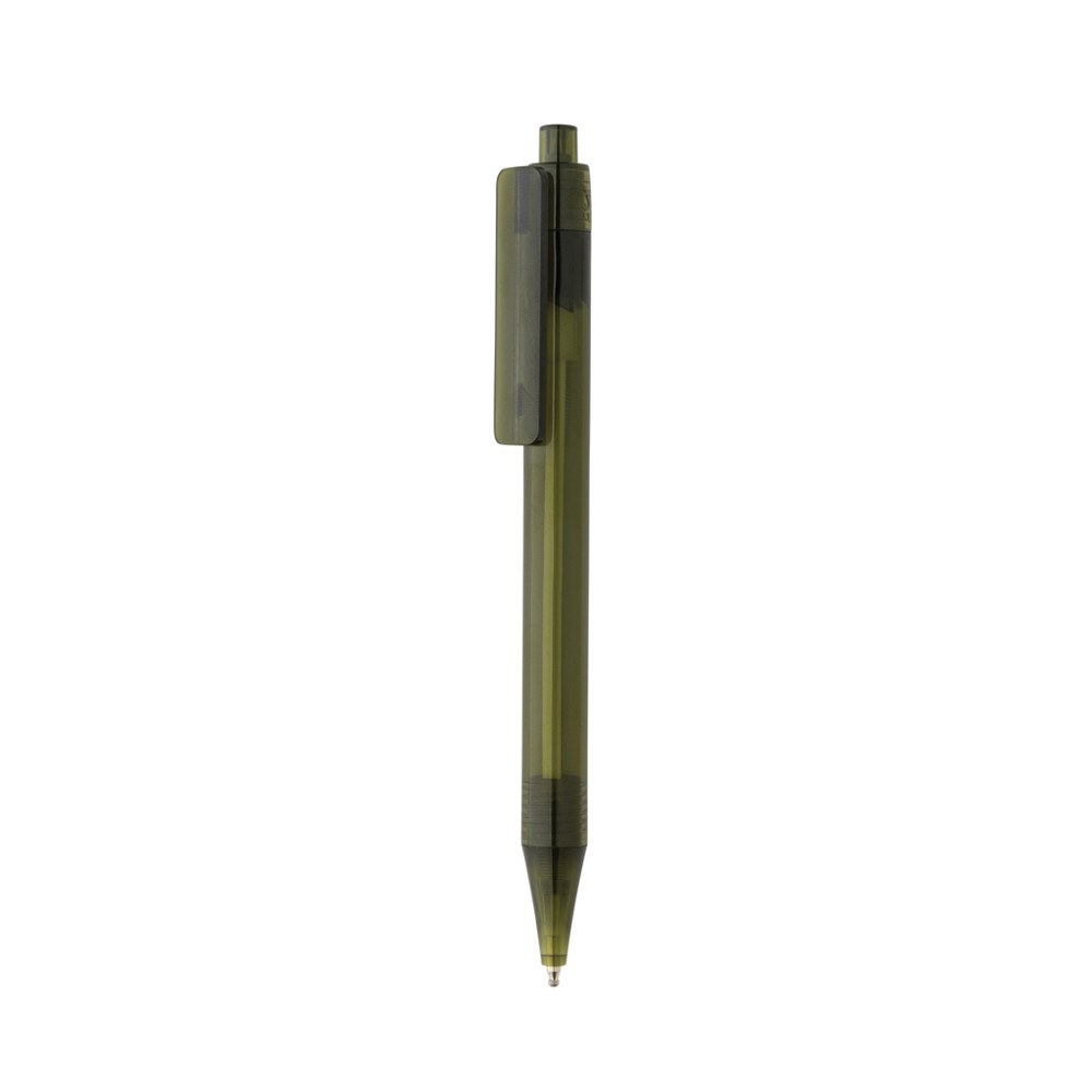 GRS RPET X8 transparante pen - groen (± PMS 5615)