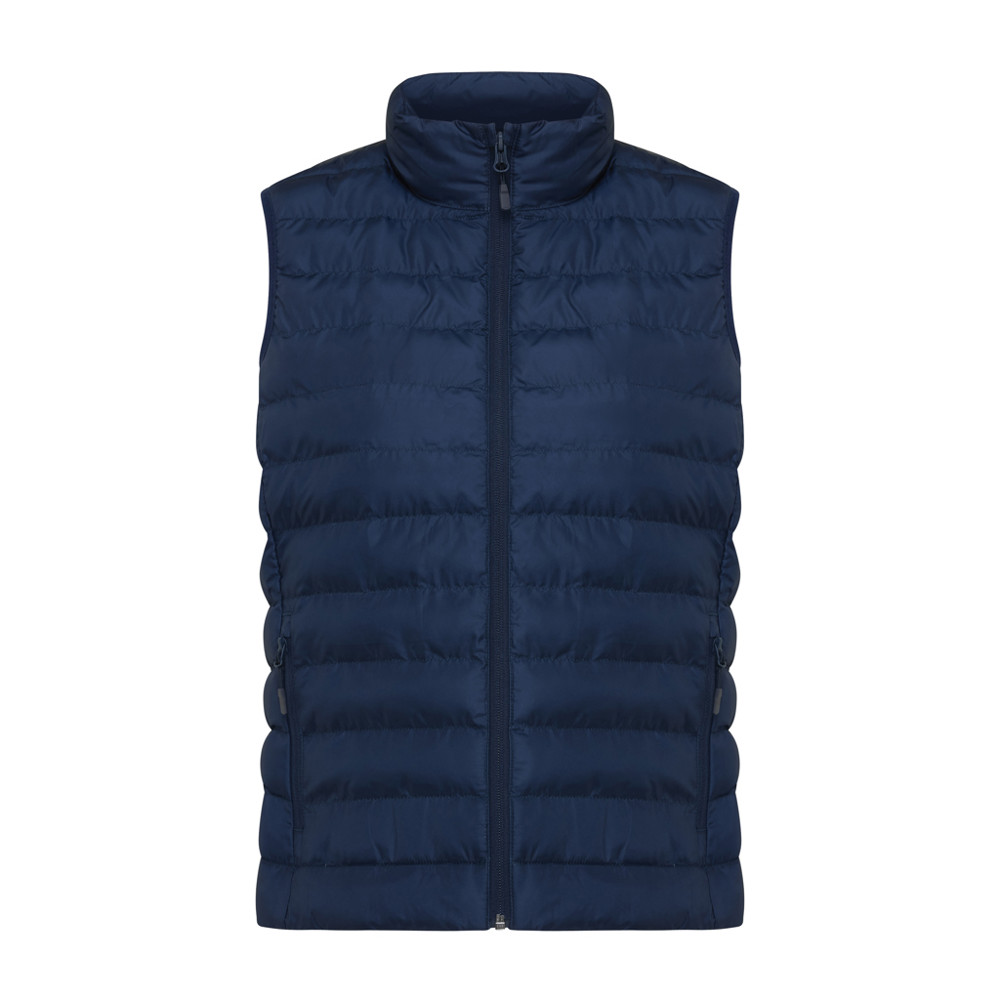 IQONIQ Meru dames gerecycled polyester bodywarmer - donkerblauw (± PMS 19-3923TCX)