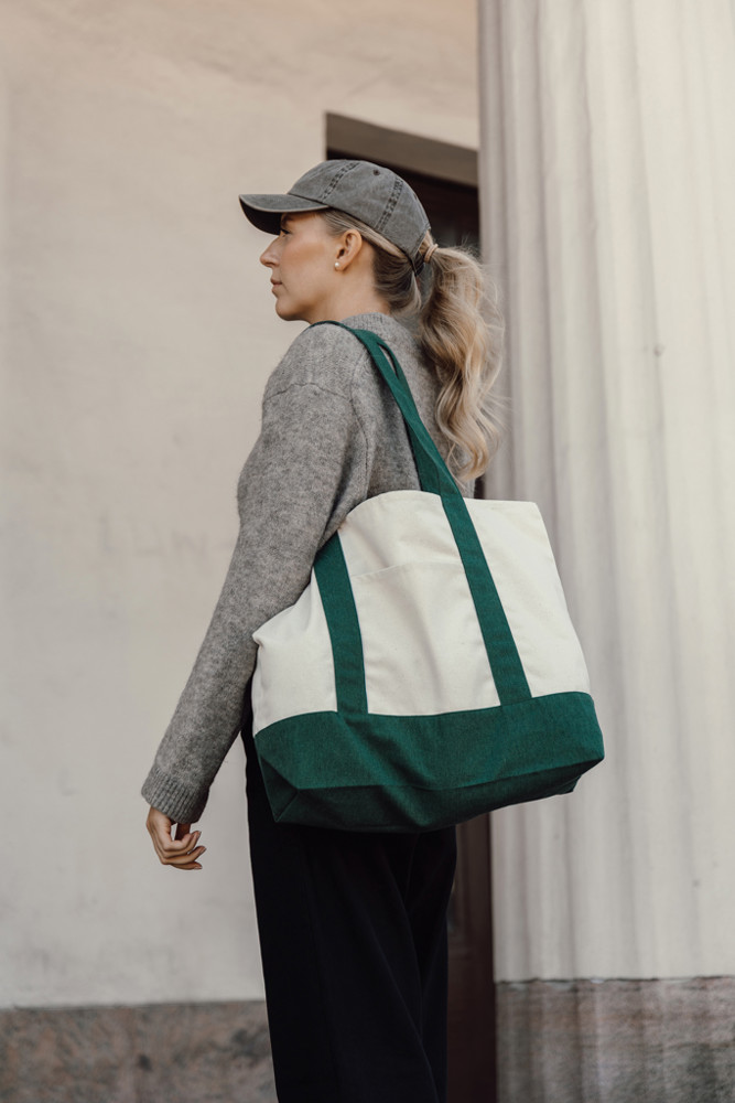 SHOP LOCAL AWARE™ recycled cotton 350gsm Tote bag