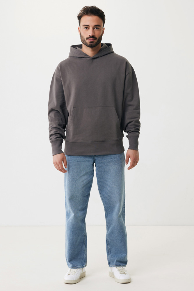 IQONIQ Yoho gerecycled katoen relaxed hoodie