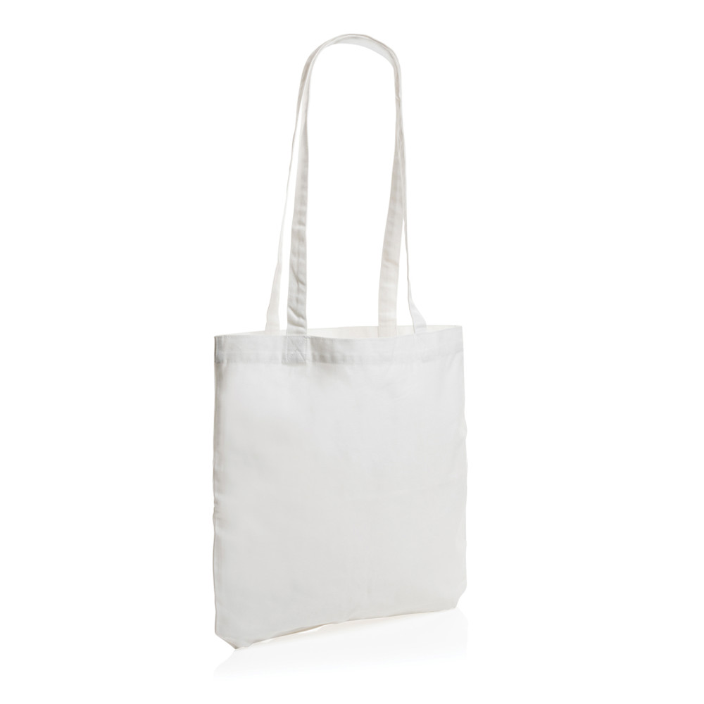 Impact AWARE™ gerecycled katoenen draagtas 330gsm - wit (± PMS White)