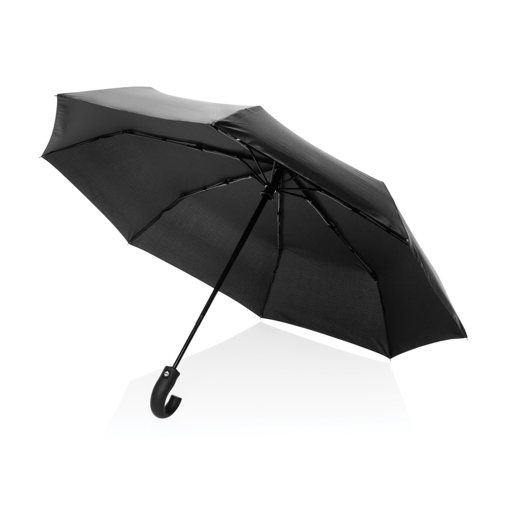 KENTO URBAN 21'' AWARE™ 190T RPET auto open-/sluitparaplu - zwart (± PMS Black)