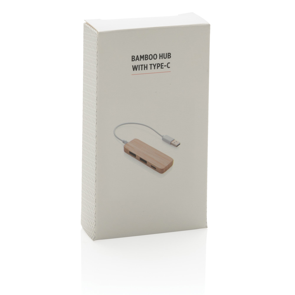Bamboe hub met type C