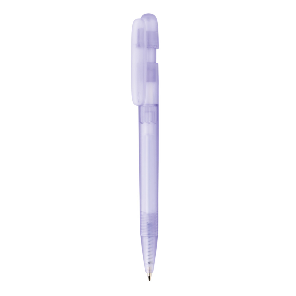 Devin GRS-gecertificeerde RABS-pen transparant - paars (± PMS 270)