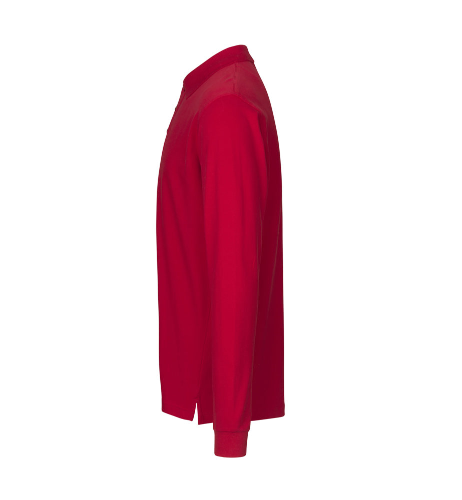 Poloshirt met lange mouw | stretch