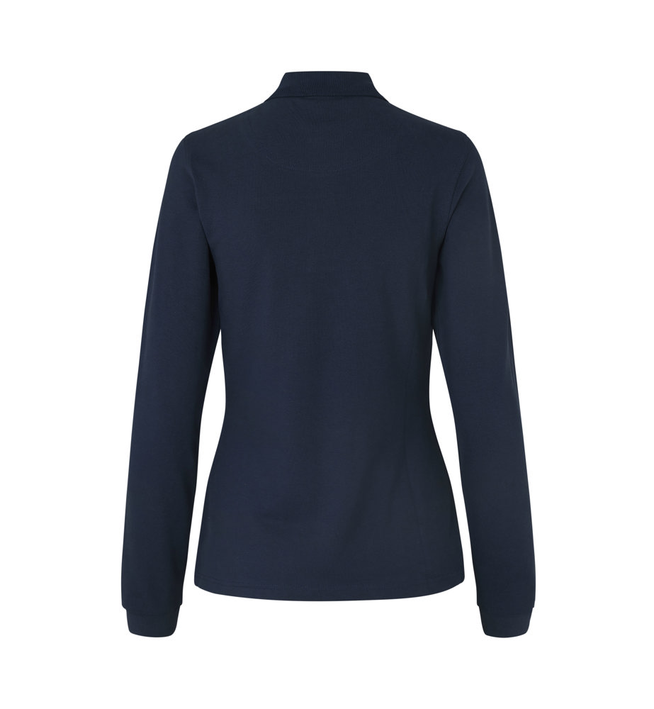 Poloshirt met lange mouw | stretch | dames