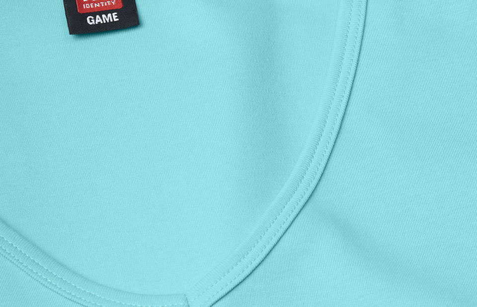Interlock T-shirt | v-hals | dames