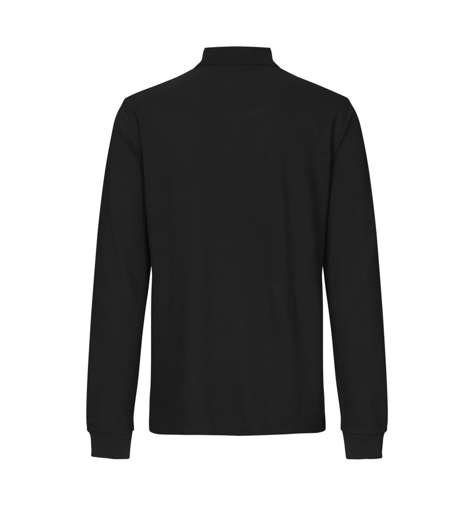 Poloshirt met lange mouw | stretch