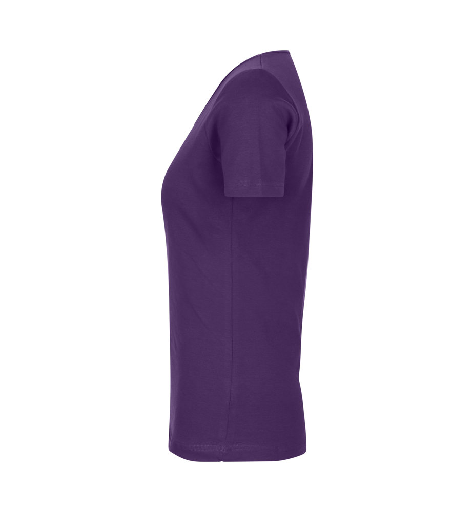 Interlock T-shirt | v-hals | dames