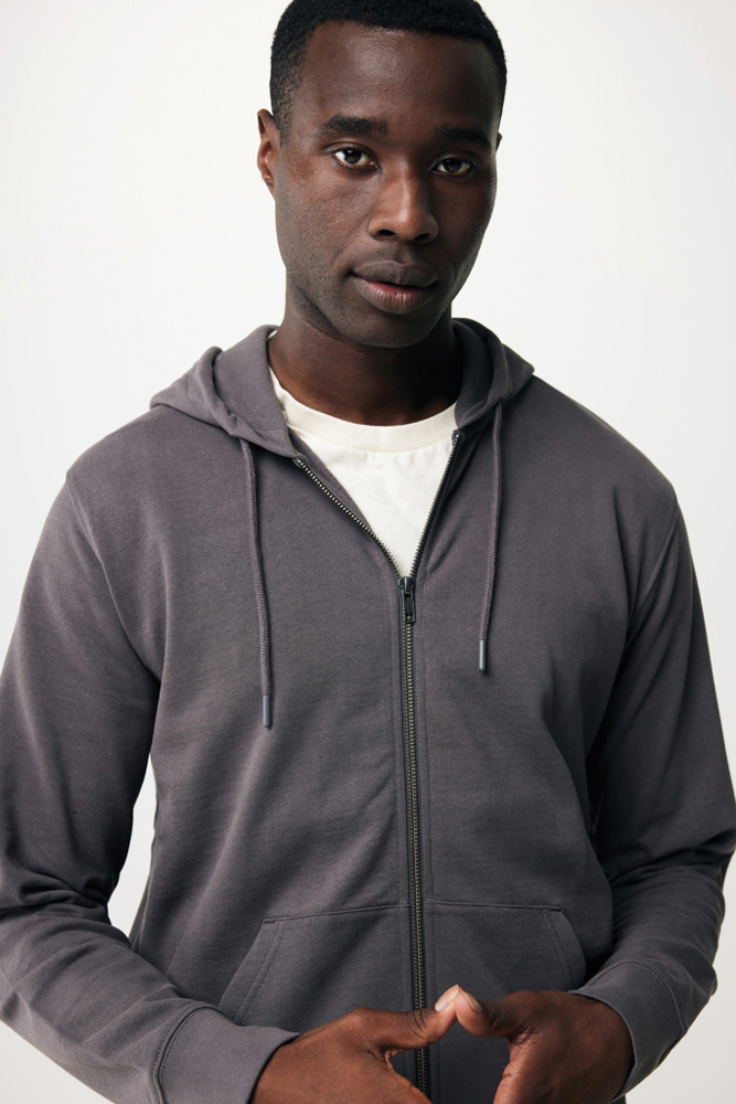 IQONIQ Abisko gerecycled katoen hoodie met rits