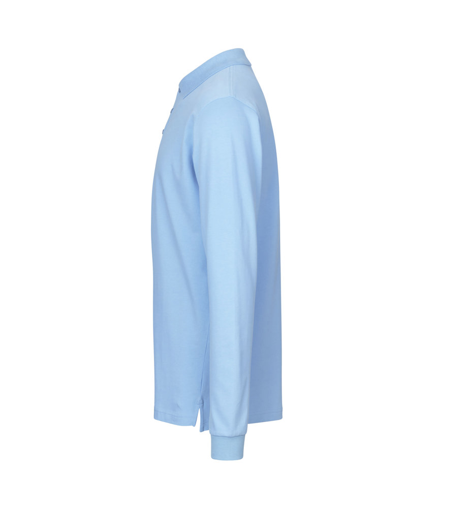 Poloshirt met lange mouw | stretch